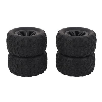 4 Pcs RC Wheel Tire Superior Handling Enhanced Control Abrasion Resistant Rubber Wheel Tyre for
