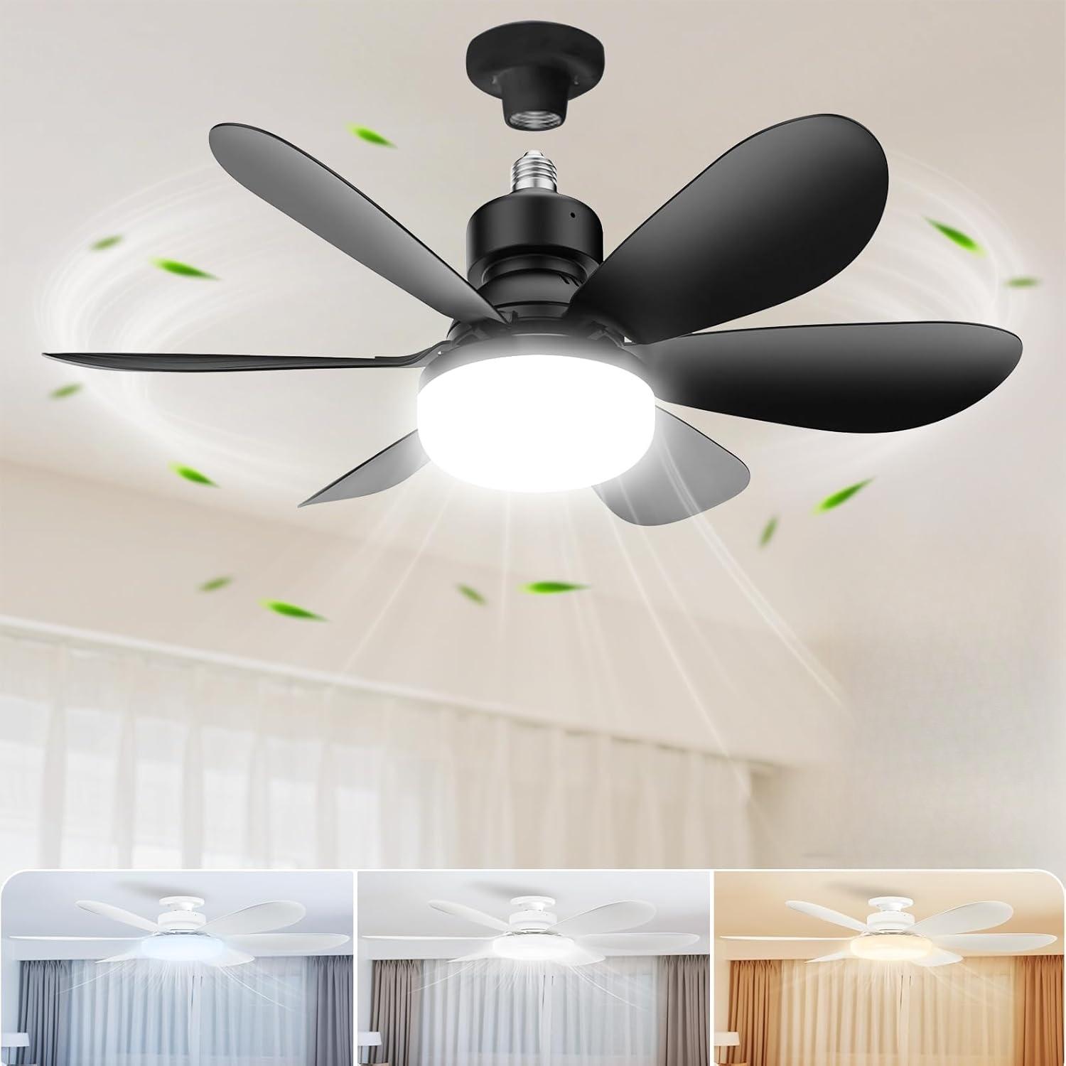 

LED Modern Fan Lights30W 52CM Three Gear Adjustable Ceiling Fan For children s room Bedroom Hotel Restaurant Indoor Luminarie