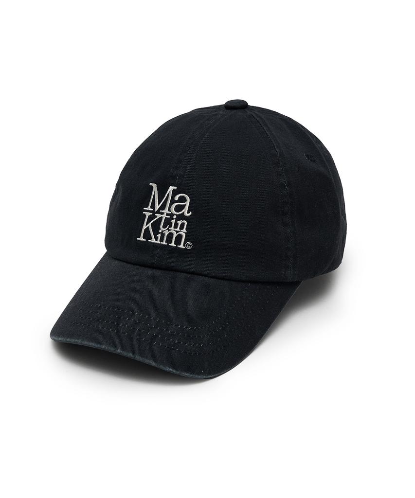 Mattengkim Matin Block Logo Ball Cap In Dark Navy