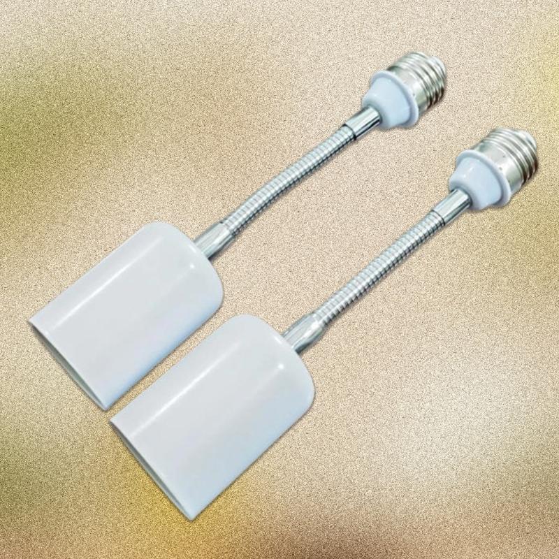 Ceramic E27 Lamp Holder Heat Resistant Extension Socket 360Degree Rotation For LED Bulbs 400W Bathroom Ceiling Light Fix