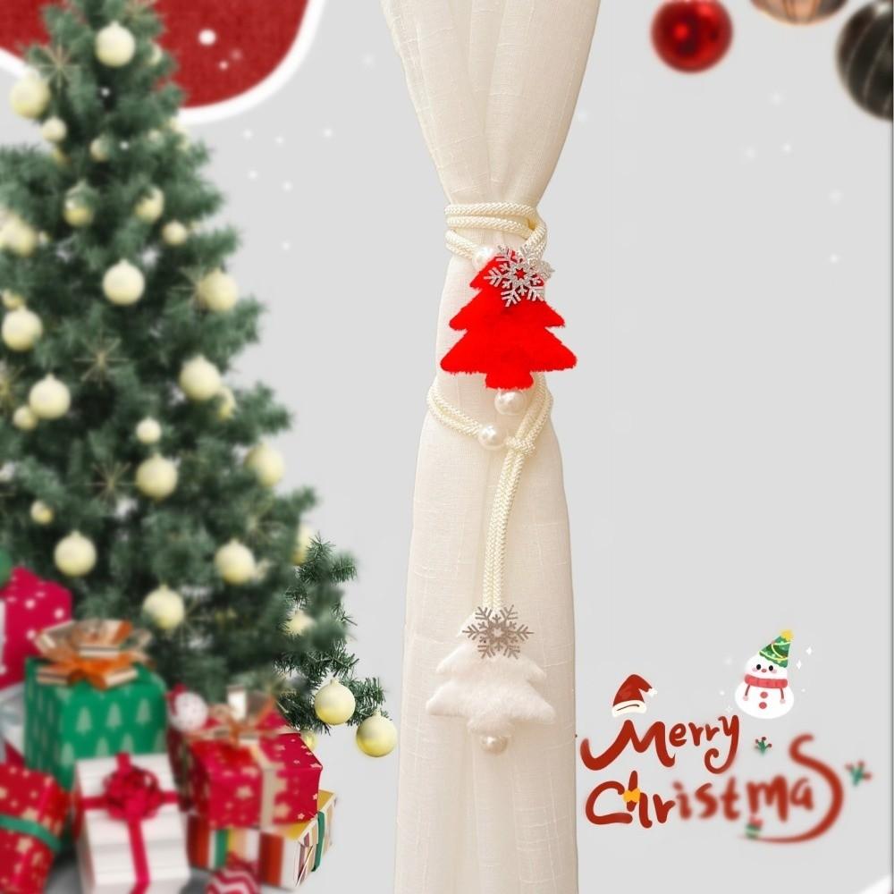 2Pcs Convenient Curtain Tie Backs Snowflake Design Curtain Buckle Curtain Accessories