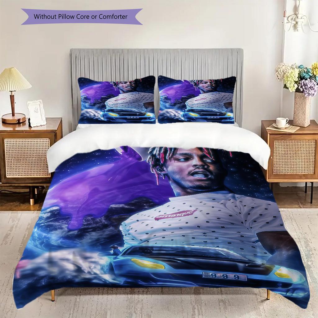 Juice Wrld Tribute Legend Bedding 1 Duvet Cover 2 Pillowcase Without Core Christmas Birthday Gift Bedding Set Duvet Cover And Pillowcase