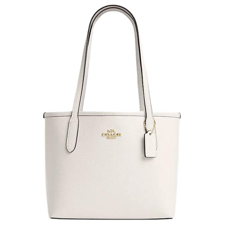 

Coach City 23 Metal Logo Buckle Tote Bag Women tote bags Chalk-White CT859-IMCHK Basic Set (Bag+Dust Bag)