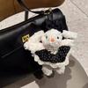 Long-eared Plush Rabbit Pendant Hanging Decoration Stuffed Rabbit Bunny Keychain  Women Girls