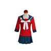 XQGame Harukawa Maki Cosplay Costume Japanese JK School Uniform Sailor Suit Red Tops Wig Adult Woman Sexy Carnival Party Set