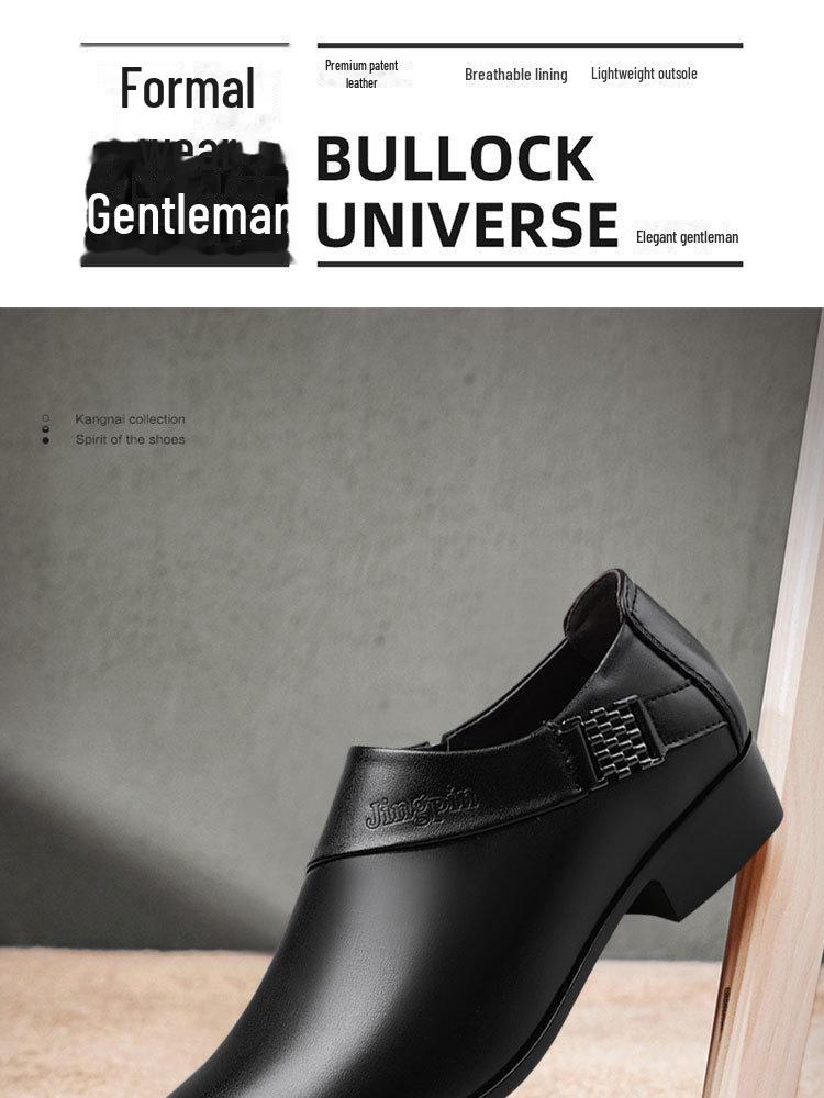 Grenzüberschreitende Herbstlederschuhe für Herren: Große Größen im formellen Business- und British-Casual-Stil für Hochzeiten und All-Match-Anlässe.