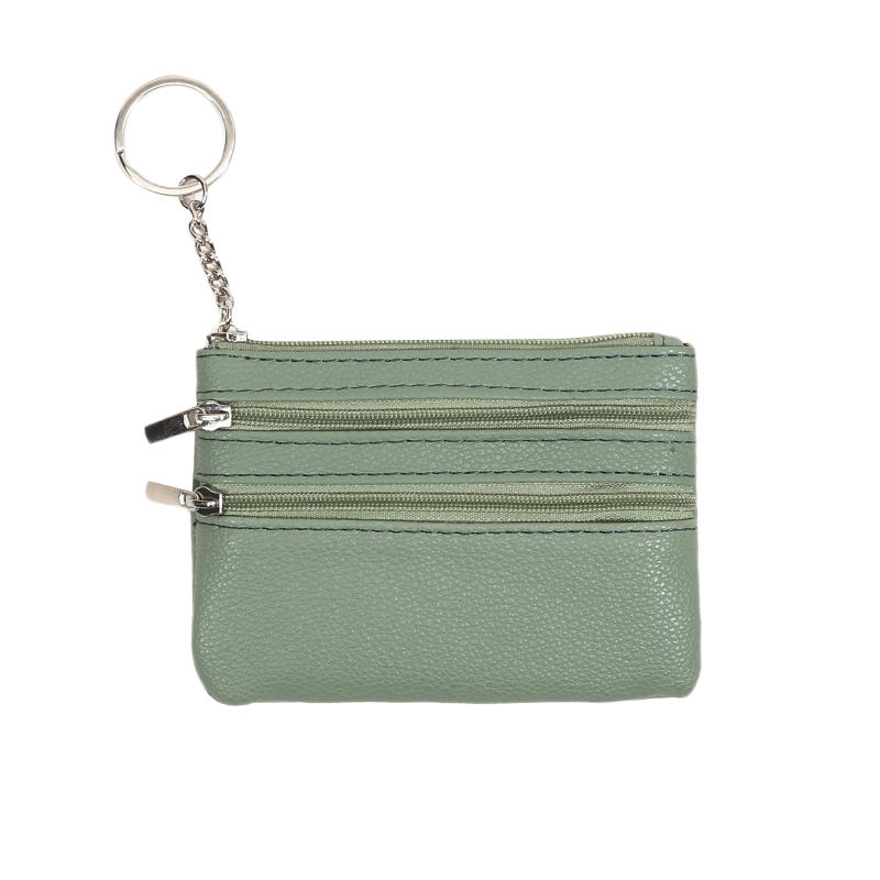 Women's Small Change Money Bags Pocket Wallets Key Holder Case Mini Functional Pouch Zipper Card Wallet Coin Purses