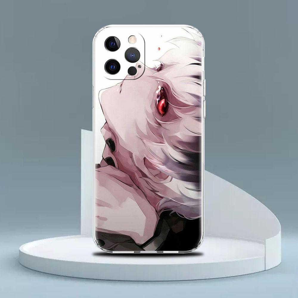 Klarer Fall für Apple iPhone 14 13 11 12 Pro 7 8 Plus XR X XS Max 6 6S 14Pro Silikon-Telefonabdeckung Japanese Tokyo Ghoul Suave