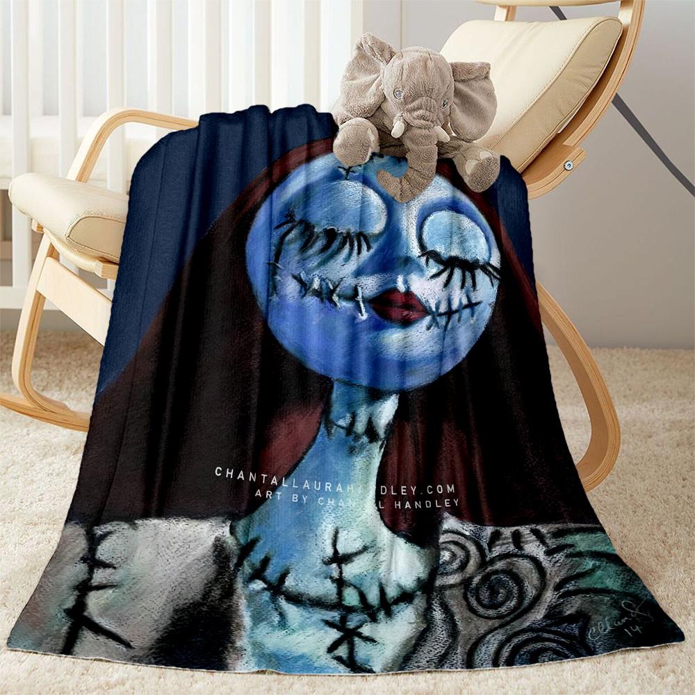 Christmas Nightmare Blanket Soft Warm Cozy Perfect for Livingroom Office Chair All-Season Use Playful Design Perfect Gift for Relatives and Friends