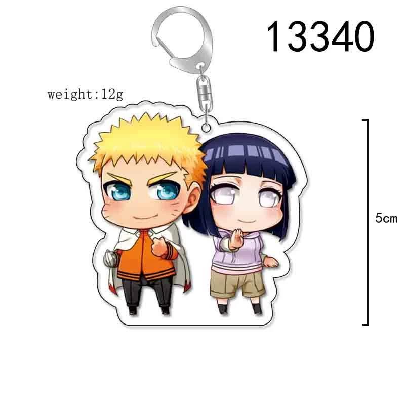 Anime Naruto Akryl nyckelring tillbehör Uzumaki Naruto Tecknad nyckelring