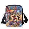 Cartoon One Piece School Crossbody Bag, Light Weight Unisex Mini Messenger Bag for Boys Girls Age 6-10 Travel Casual Daily Use