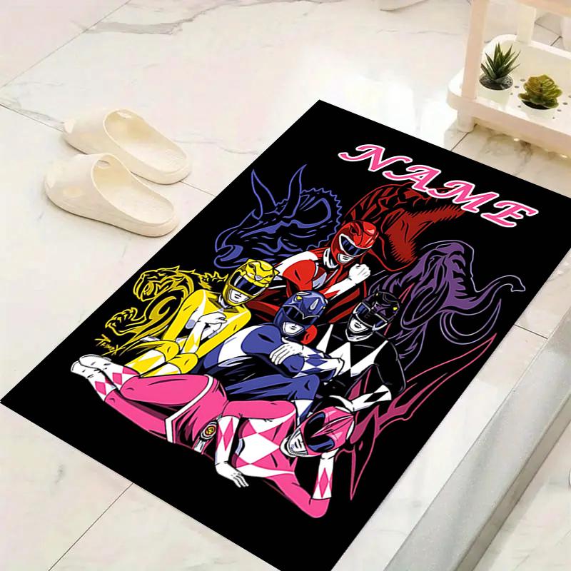 Custom 1Pc Power Rangers Artwork Rug Office Carpet Indoor Outdoor Entrance Doormat Nonslip Soft And Comfortable Living Room D2915214