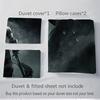 3pcs Dark Warrior Fantasy Art Print Home Decor Bedding Set-Universal Three-Piece Suit for Bedroom, Guest Room, Living Room, Hotel-Perfect Gi