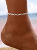 Stainless Steel Anklets Minimalist Temperament Glossy Chain Hip-Hop Retro Anklets For Women Zircon Everyday Wear Gifts New In