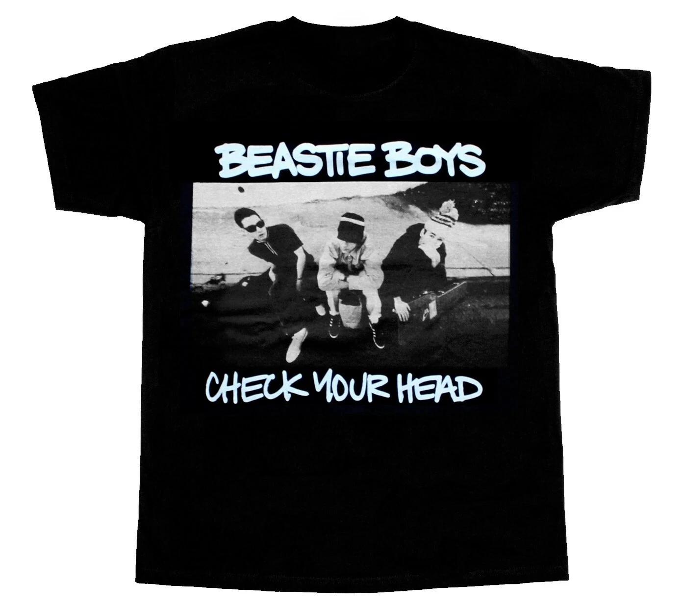 BEASTIE BOYS ПРОВЕРЬ ГОЛОВУ Графический Принт Свободная Короткая Футболка для Мужчин и Женщин Повседневная Круглый Год Роскошная Одежда 4XL