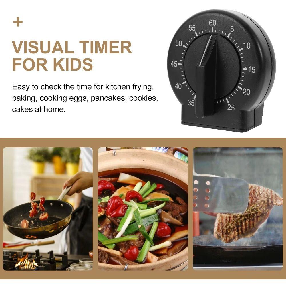 60 Minute Kitchen Timer Round Countdown Timer Visual Reminder Cooking Timer  Study Office