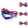Stylish Union Jack Usa Flag Silk Bow Tie For Fancy Dress Costumes