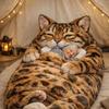 175cm Adults Plush Envelope Sleeping Bag Dog Monkey Slumber Bag Home Travel Camping Cold Weather Men Women Plush Animal Nap Mat