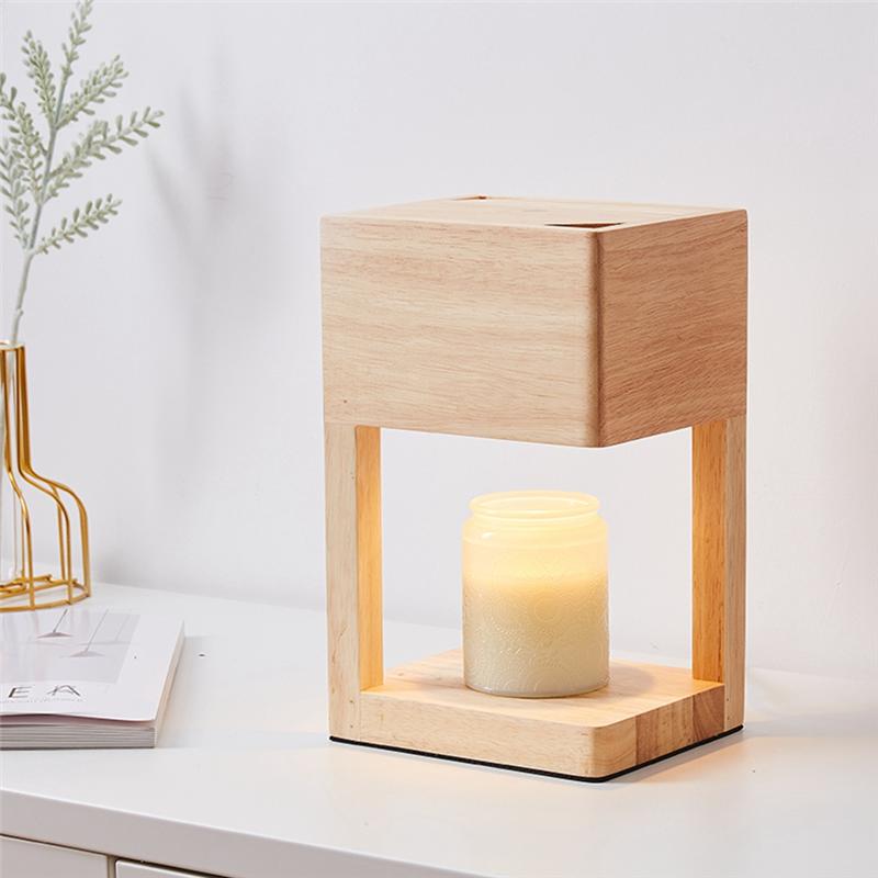 

New Melting Wax Lamp Electric Candle Warmer Lamp Dimmable for Scented Candles for Desk Table Bedroom Night Lights UK Plug-B UK Plug