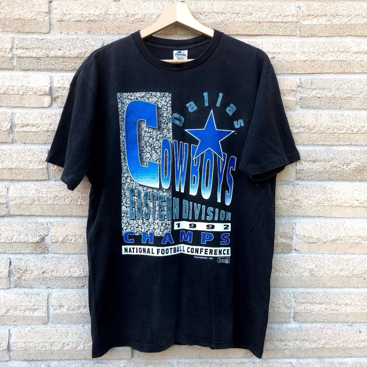 Vintage 90s Starter Dallas cowboys division champions NFL graphic T shirt Medium XXL
