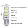 6/4/2/1PC T10 194 168 W5W 6 SMD 5730 Car Led Silicone Shell Wedge License Plate Side Turn Signal Light