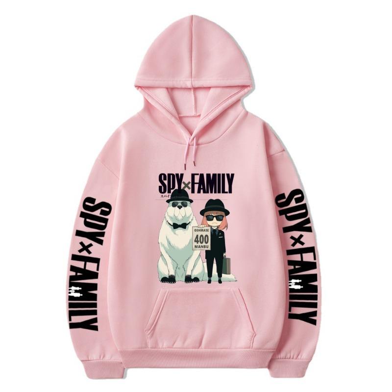 Spy Playing House SPY×FAMILY Fashionable Casual Hoodie with Anime Print Harajuku Hoodie Men Vintage Sweatshirts Streetwear Y2K