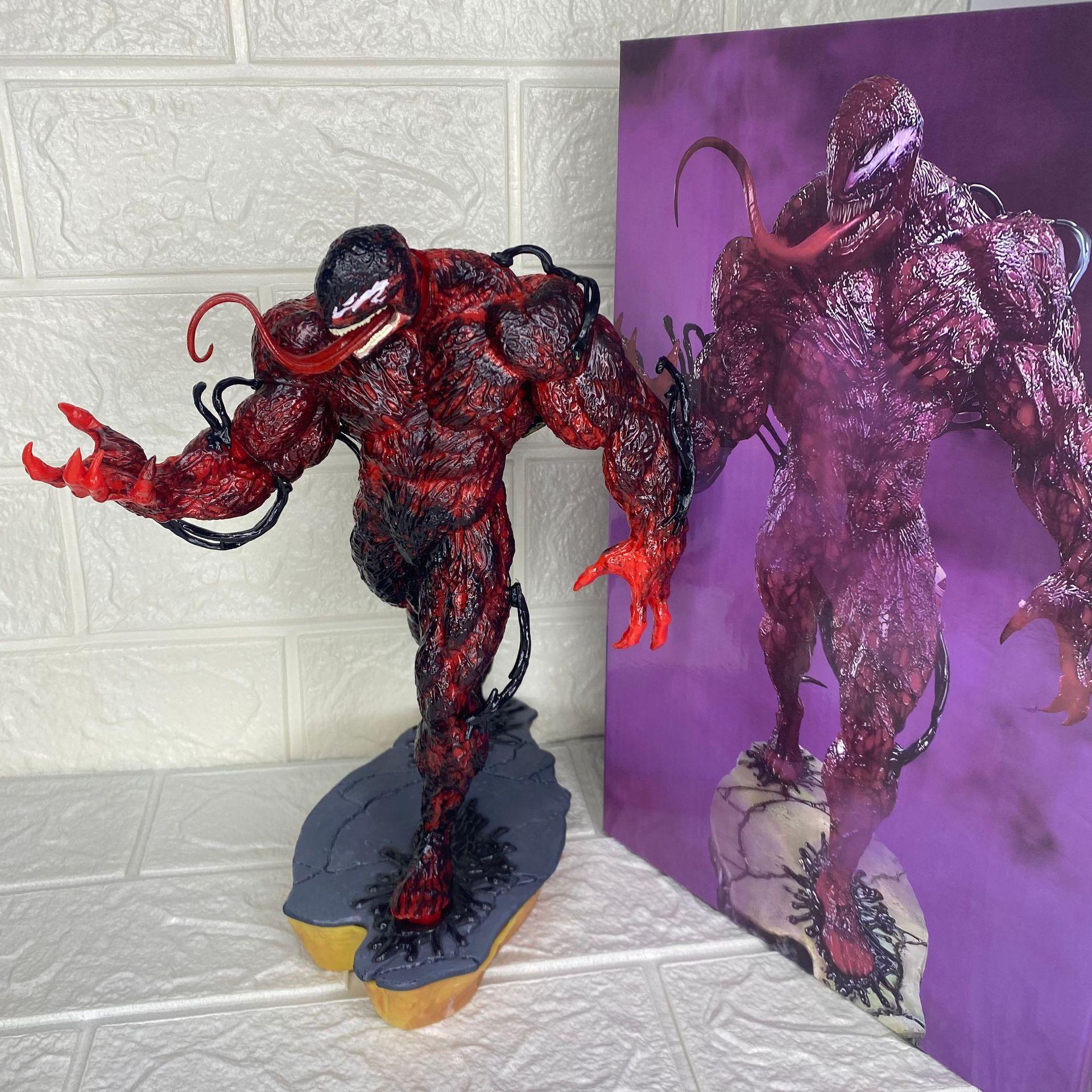 Spider-Man Red Venom 30CM Statue Anime Figure Model