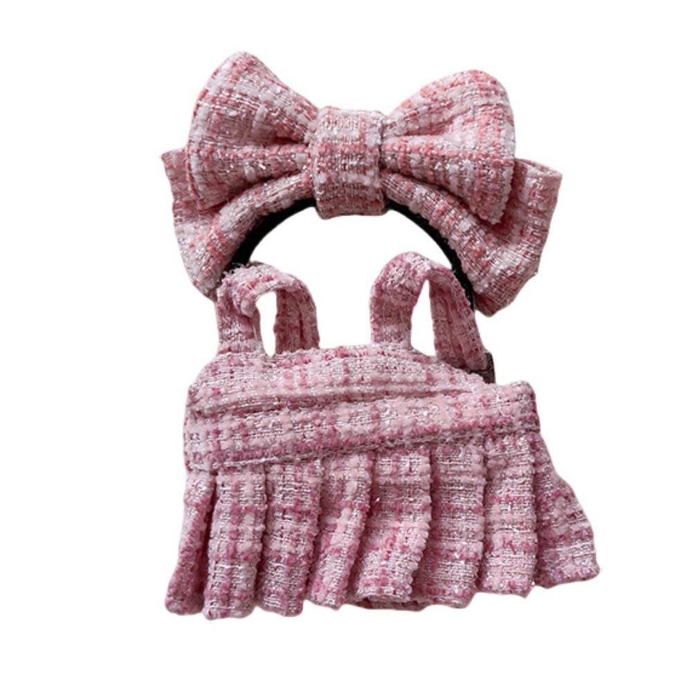 

1 set Skirt 17cm Labubu Clothes Set Dress Plush Dolls Clothes Labubu Doll s Clothes Children Gift рожевий