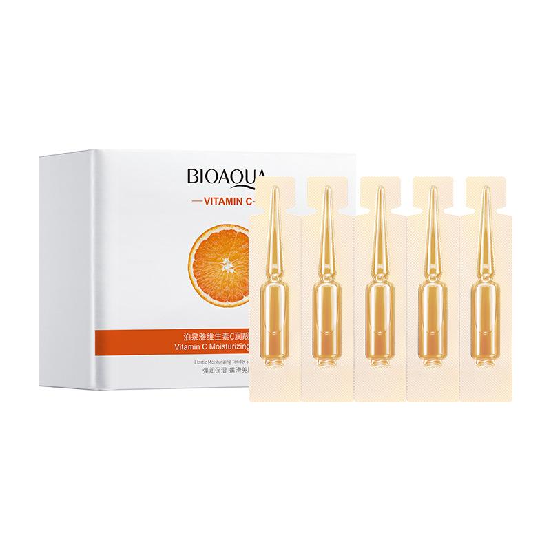 

20 шт. витамин С осветляющая сыворотка увлажняющая омолаживающая разглаживающая исчезновение мелких морщин лифтинг укрепляющий уход за кожей лица 2ml×20pcs