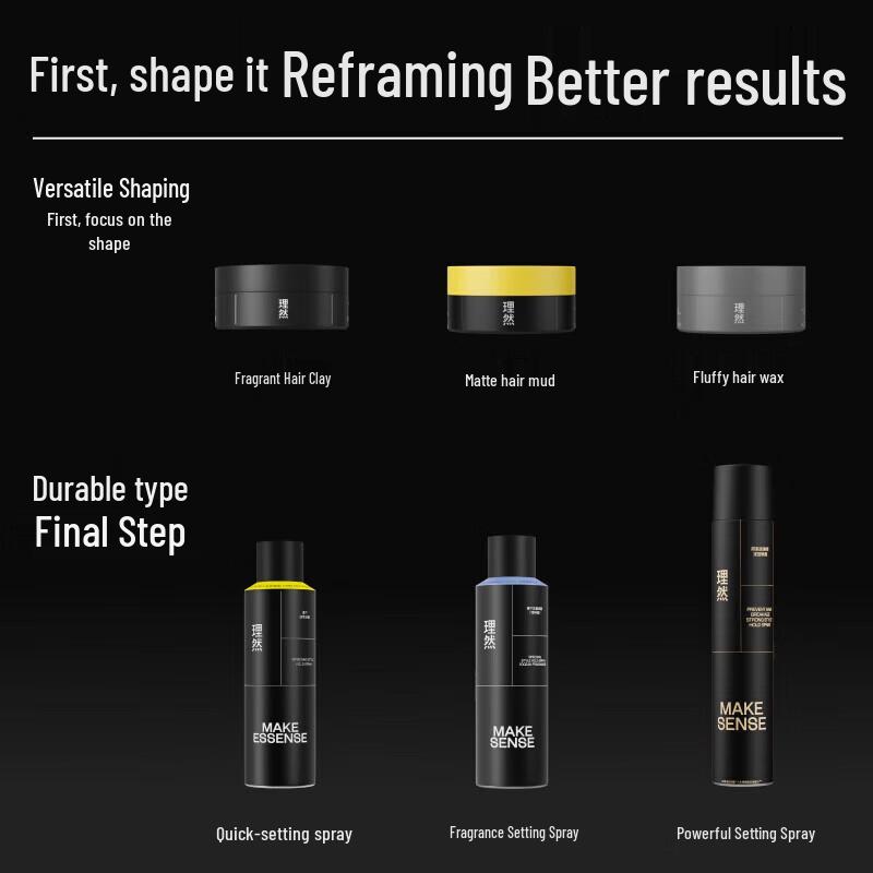 Li Ran Matte Fluffy Hair Wax 80g