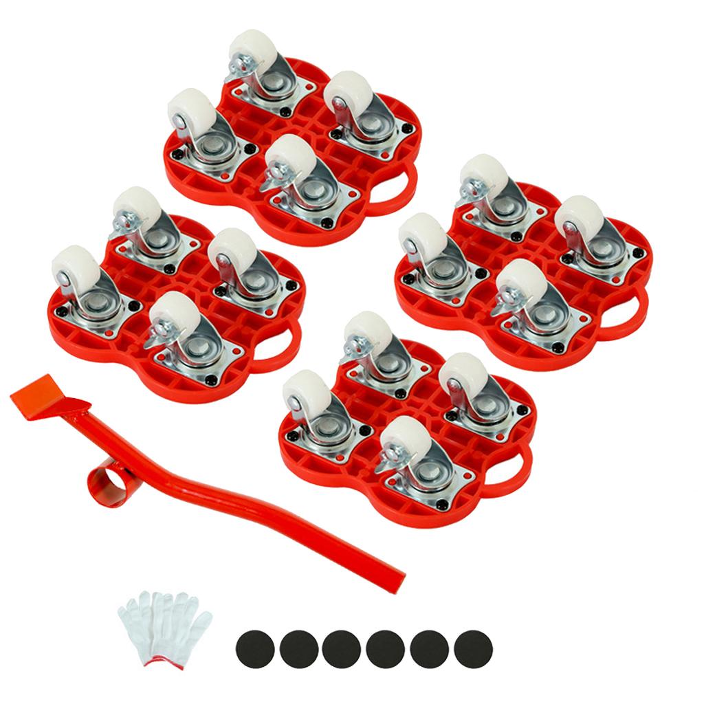 Möbeltransportset Tragbares Möbeltransportwerkzeug Arbeitssparendes Transport-Hebegerät Schweres Zeug Bewegungsradrolle