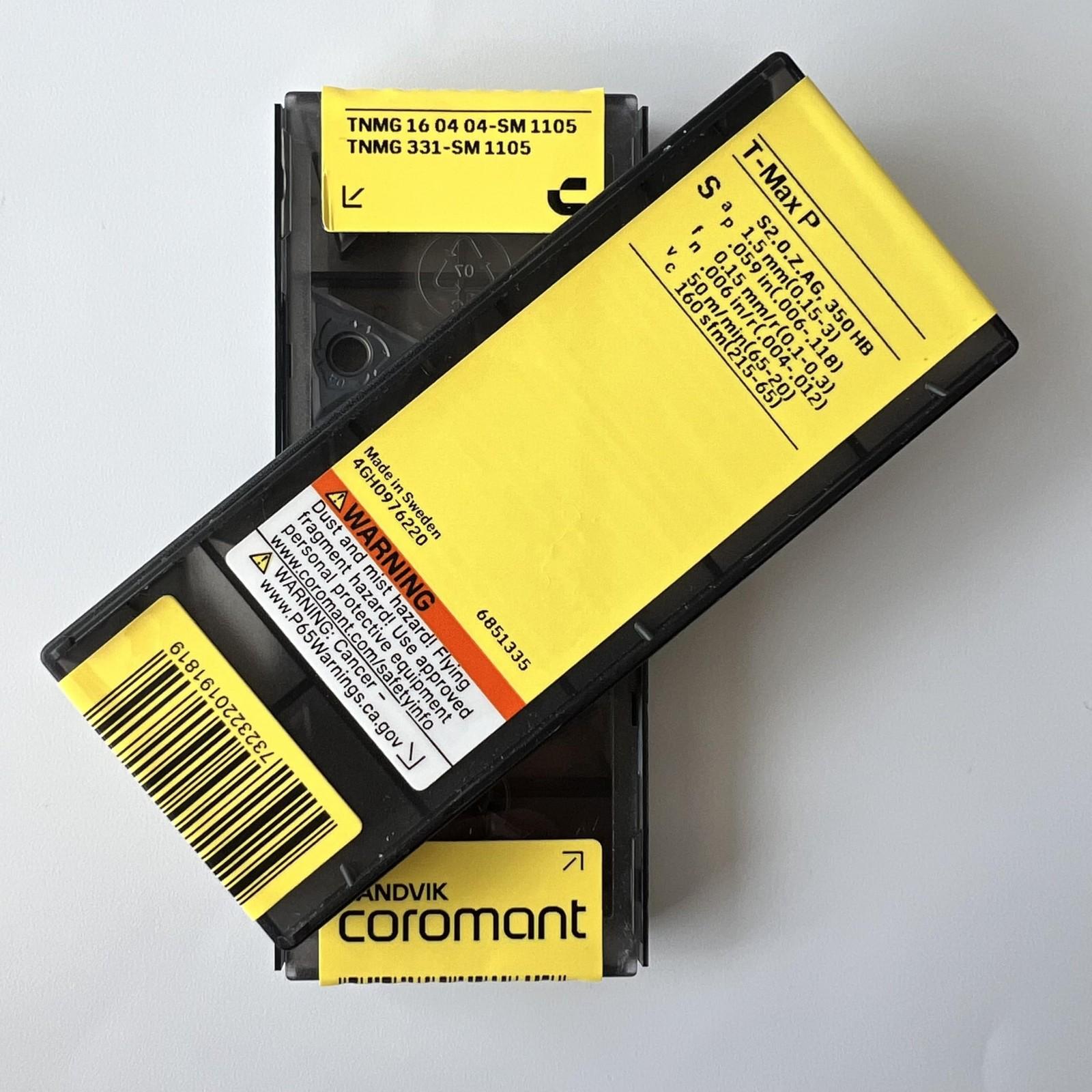 

SANDVIK / TNMG160404-SM 1105 / Original Swedish hard alloy blade 10 Pcs