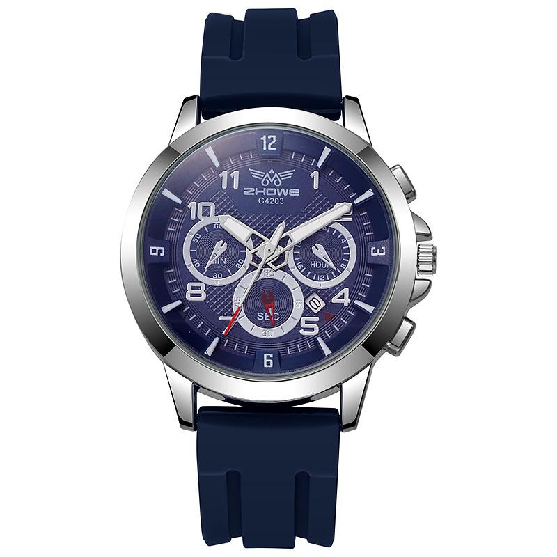 Casual Men S Watch Calendar Silicone Watch Quartz Men S Watch
