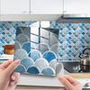 10PCS 15*15cm Tile Stickers Waterproof Marble Grain 3D Wall Sticker PVC Colorful Tile Wall Sticker