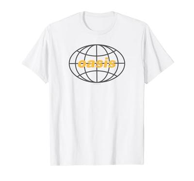 Oasis Amazon Exklusiv All Around The World 1997 Weißes T-Shirt