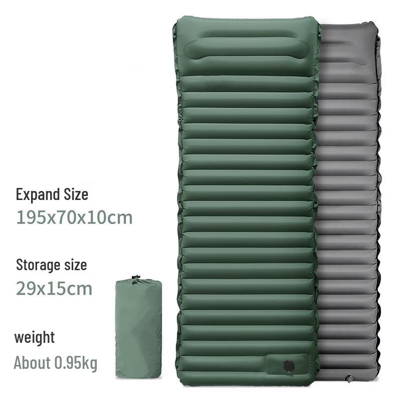 

Outdoor Foot-Pump Inflatable Camping Mattress