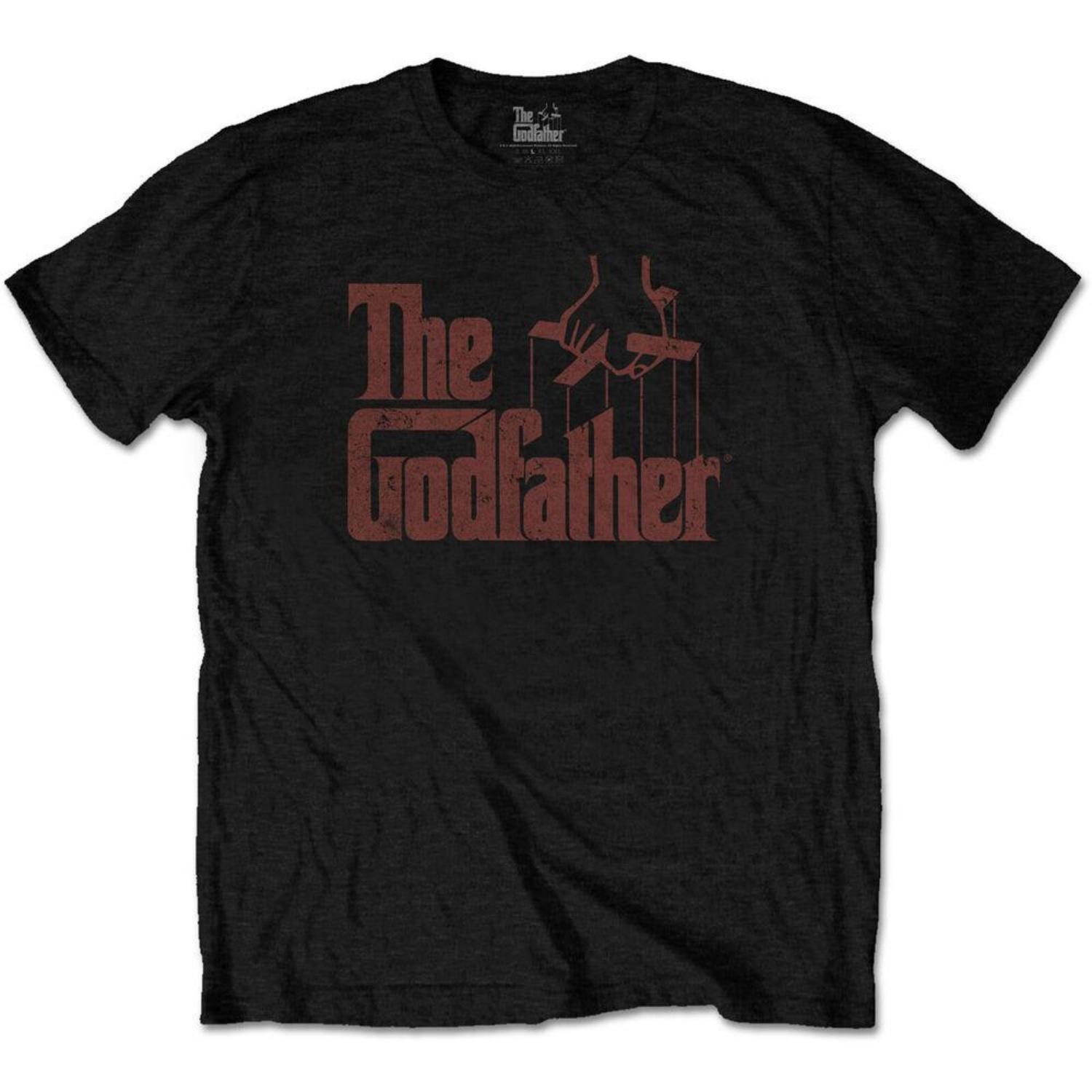 Коричневая футболка унисекс с логотипом The Godfather S чёрный