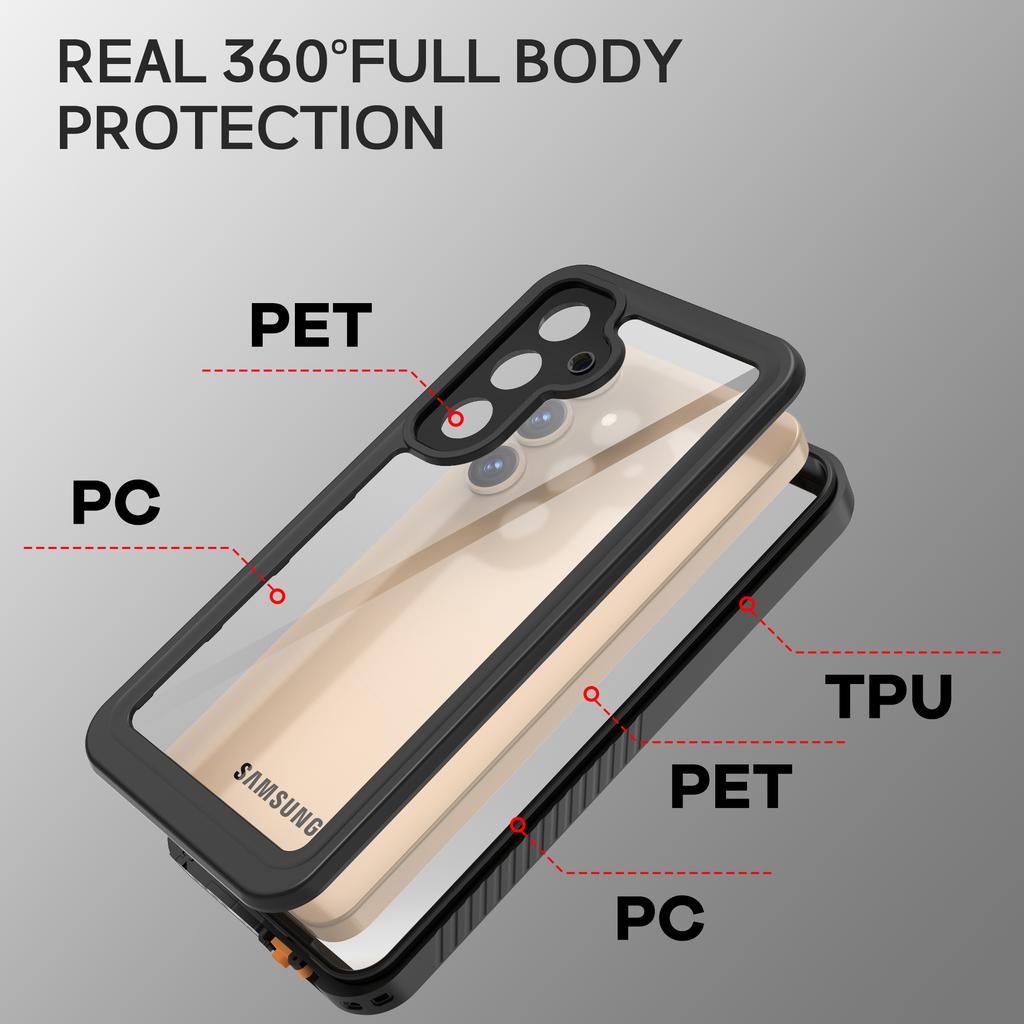 Seria REDPEPPER FS/FM Dla Samsunga Galaxy S25+ Wodoodporne Etui IP68 Wstrząsoodporne Etui na Telefon