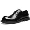 2025 Leather Shoes Men's Leather High-end Men's Shoes First Layer Cowhide British Style Wedding Leather Shoes Big Head Trend Versatile