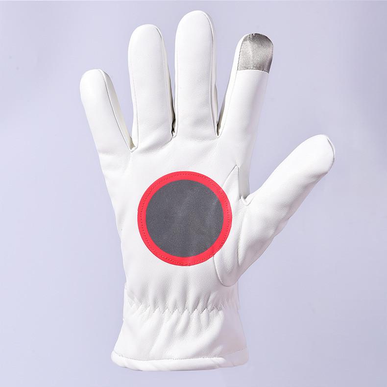 Pu Leather Mens Touchscreen Gloves For Winter Outdoor Cycling Commuting