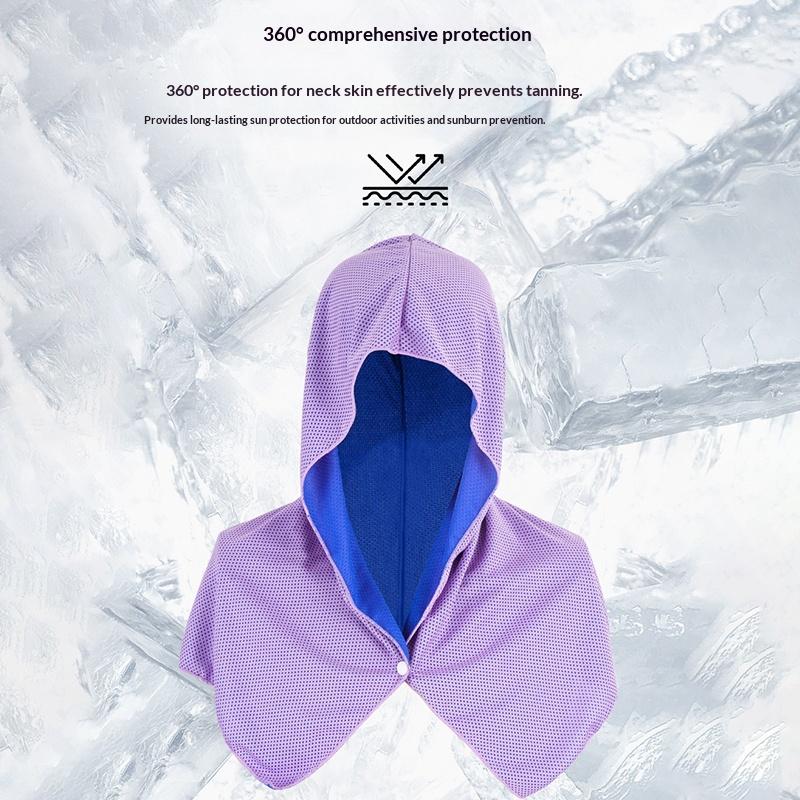 2026 Summer New Arrival Cooling Beach Shawl Sun Protection Breathable Uv Protection Sun Hat