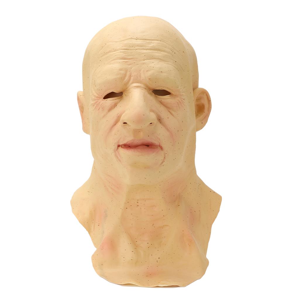 Halloween Latex Old Man Face Cover Halloween Dress Head for Headgear