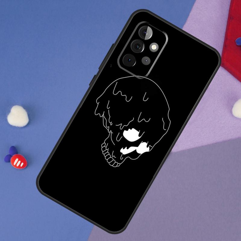Black Aesthetic Skeleton Digital Art Case For Samsung Galaxy A14 A56 A36 A26 A16 A06 A54 A34 A12 A32 A52 A13 A33 A53 A15 A35 A55