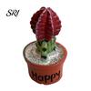 Magnetic Locker Accessory Cartoon Potted Cactus Fridge Magnet Resin 3D Mini Refrigerator Plants Kitchen Home Office Decoration Cabinet Decor