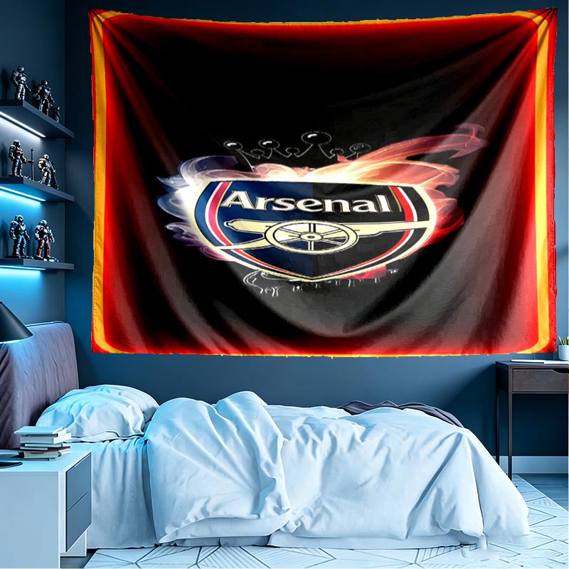 Arsenal F.C Print Tapestry, Lightweight Wall Hanging, for Bedroom, Dorm, Living Room, Home Art Decor - Birthday Christmas Gift for Friends