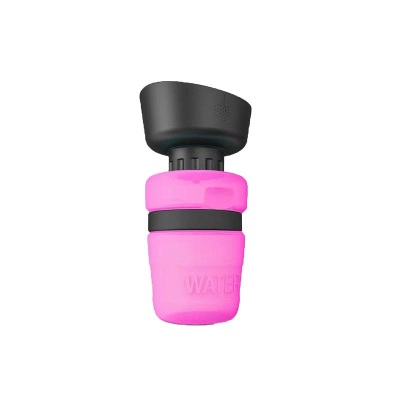 

Dog Water Bottle Portable Puppy Water Dispenser with Drinking Feeder for Pets Outdoor Walking, Hiking, Travel рожевий червоний колір