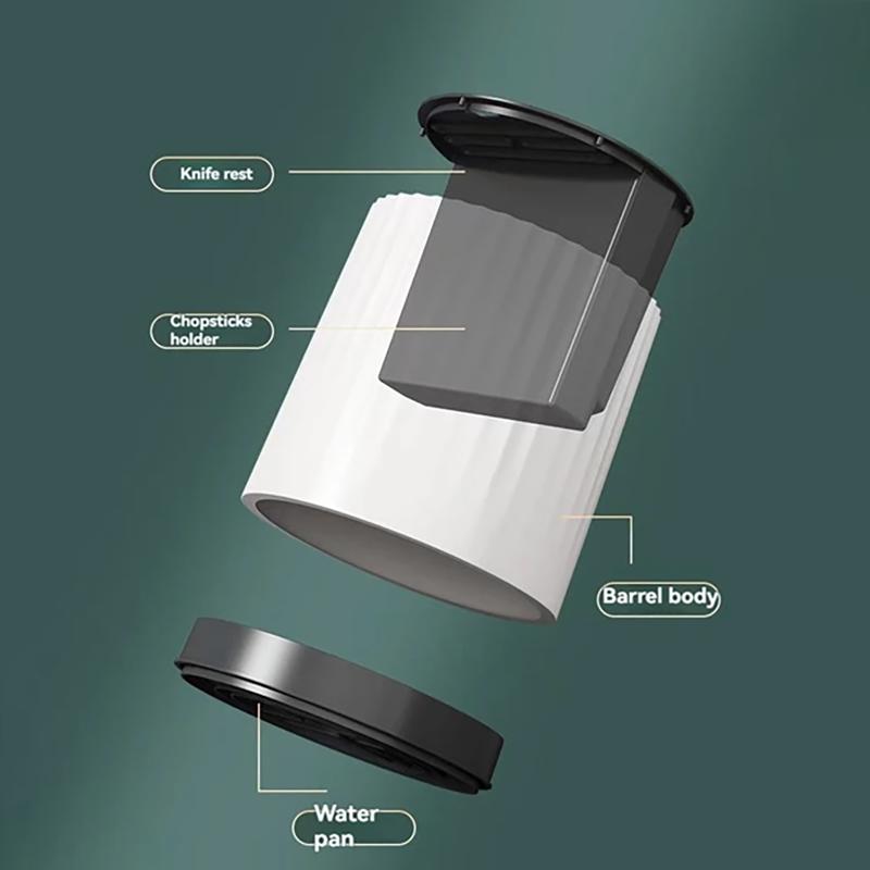 Rotating Knife Holder, Multifunctional Rotary Knife Holder, Removable Sticks, Cutlery, Utensils, Storage Tank, Kitchen Tool