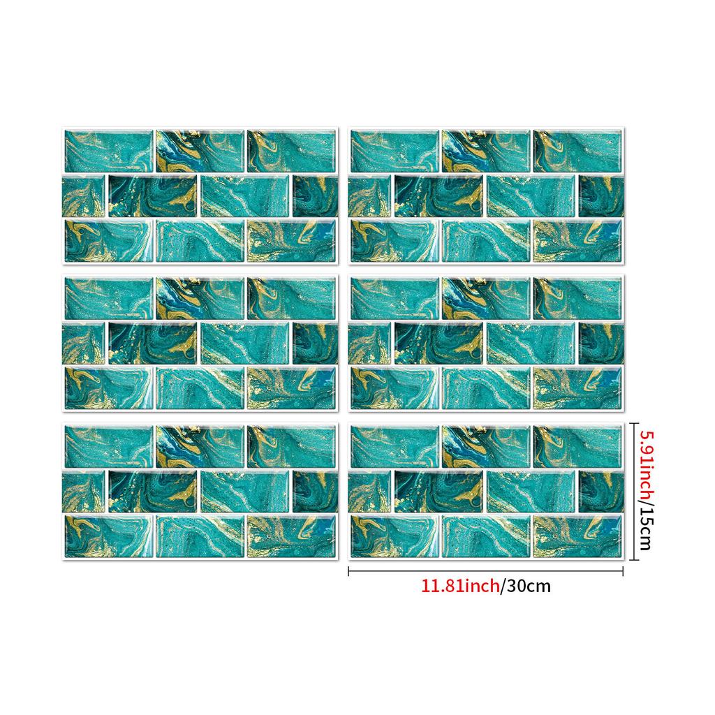 Industrial Style Retro American Tile Sticker, Self-Adhesive Waterproof Pvc Wall Decoration Kitchen Bedroom Wall Sticker Wallpaper