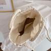 Yogodlns Fashion Hand-Woven Straw Beach Bags Women Handmade Moon Basket Shoulder Bag Summer Bohemian Travel Crossbody Bags