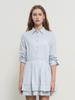 GENERALIDEA Pleated Shirt Dress [Stripe] / Gf1Lop504